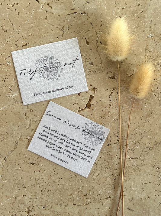 MEMORIAL PLANTABLE CARDS ~ CUSTOMISED