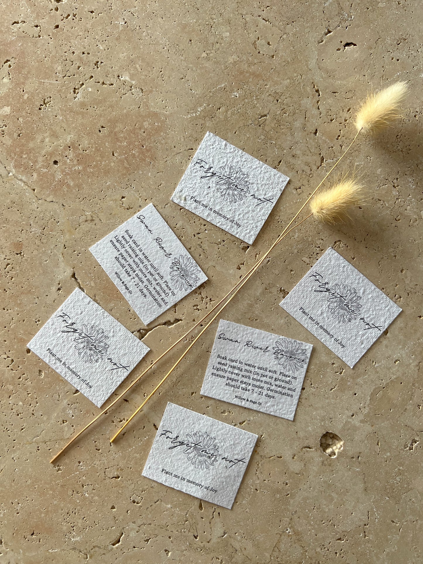 MEMORIAL PLANTABLE CARDS ~ CUSTOMISED