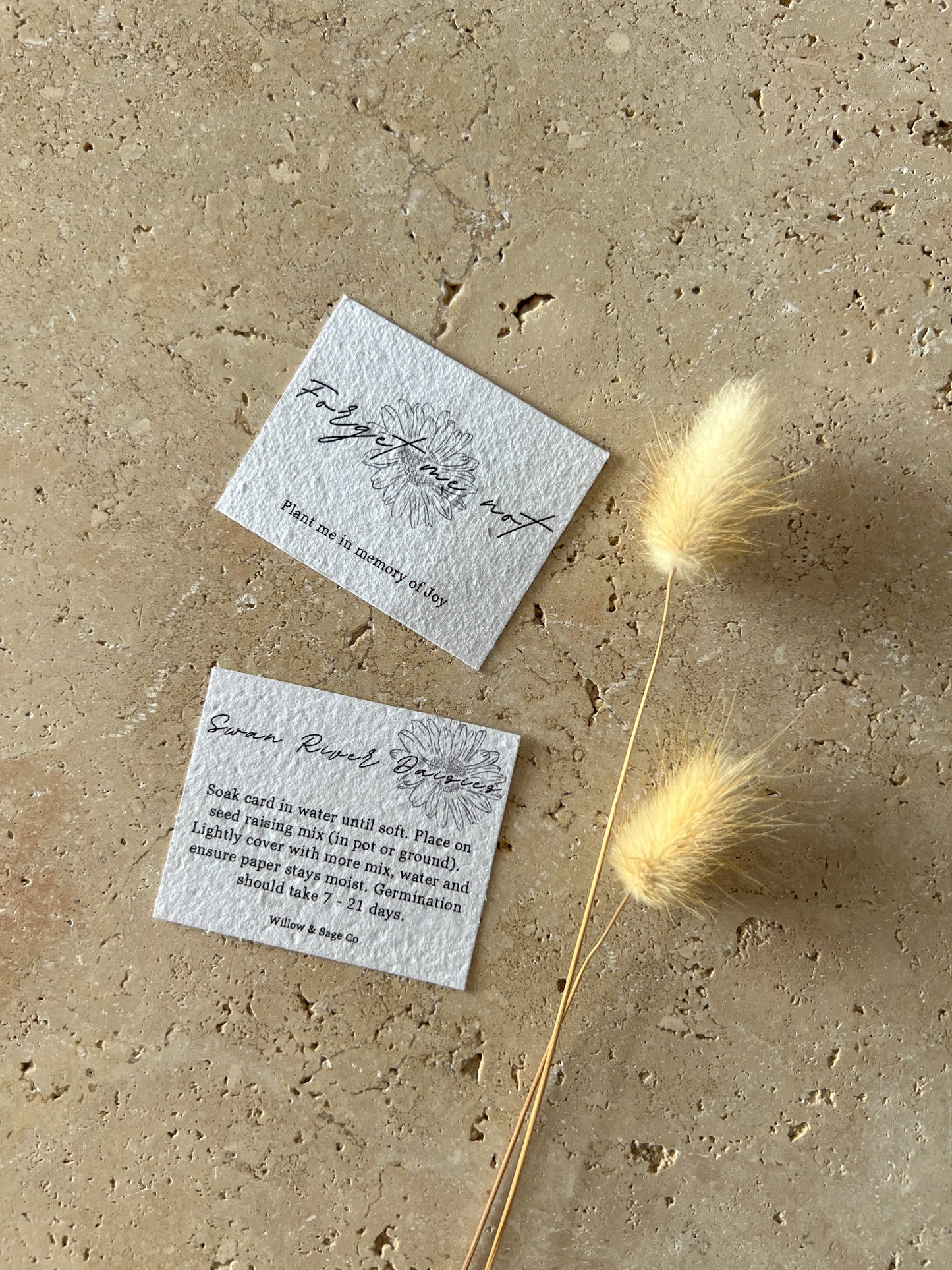 MEMORIAL PLANTABLE CARDS ~ CUSTOMISED