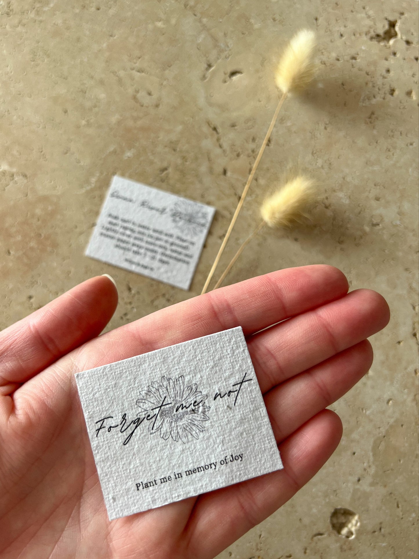 MEMORIAL PLANTABLE CARDS ~ CUSTOMISED