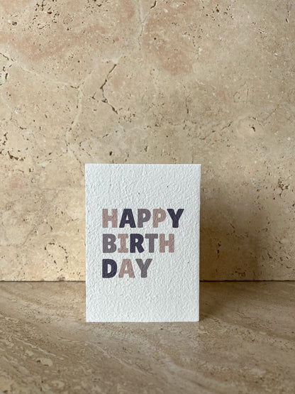 HAPPY BIRTHDAY PLANTABLE GREETING CARD