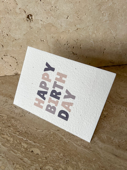 HAPPY BIRTHDAY PLANTABLE GREETING CARD