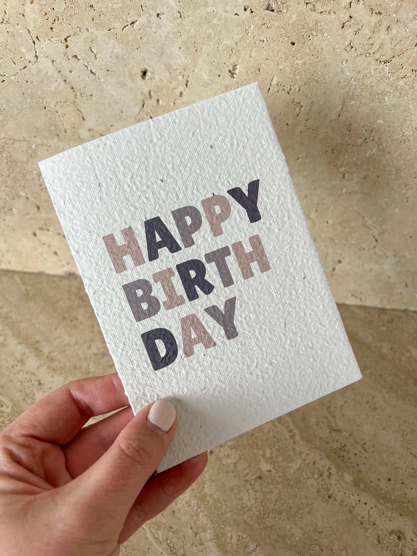 HAPPY BIRTHDAY PLANTABLE GREETING CARD