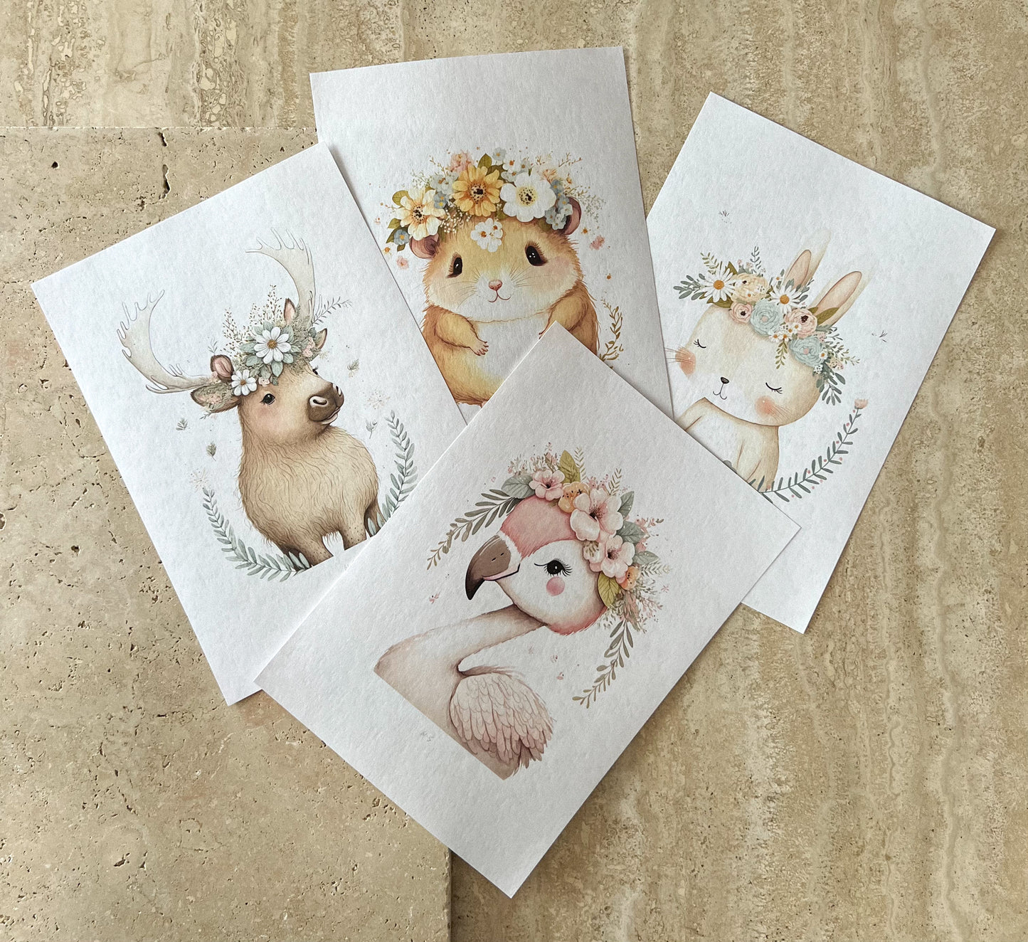 PASTEL ANIMAL NURSERY PRINT COLLECTION