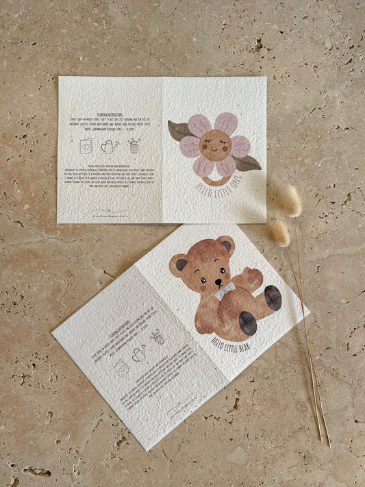 BOHO BABY PLANTABLE GREETING CARDS