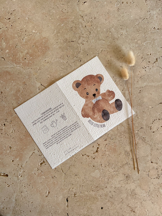 LITTLE BEAR BIRTHDAY PLANTABLE GREETING CARD