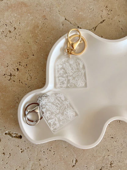 ITALIAN SUMMER KEYCHAIN BY WILLOW AND SAGE CO