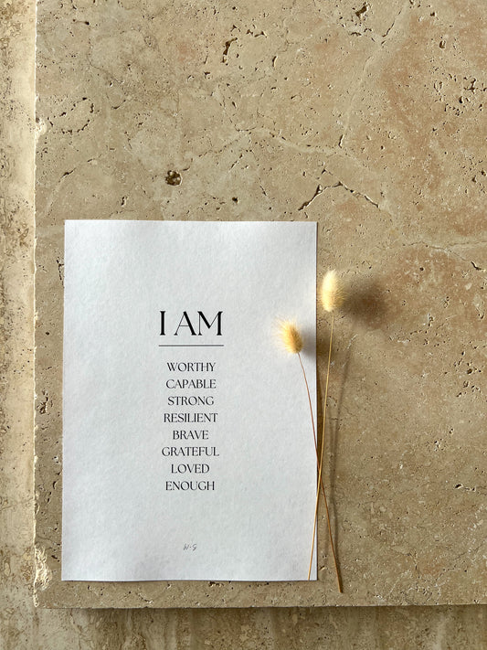 I AM AFFIRMATION PRINT