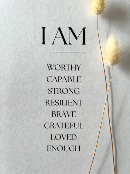 I AM AFFIRMATION PRINT