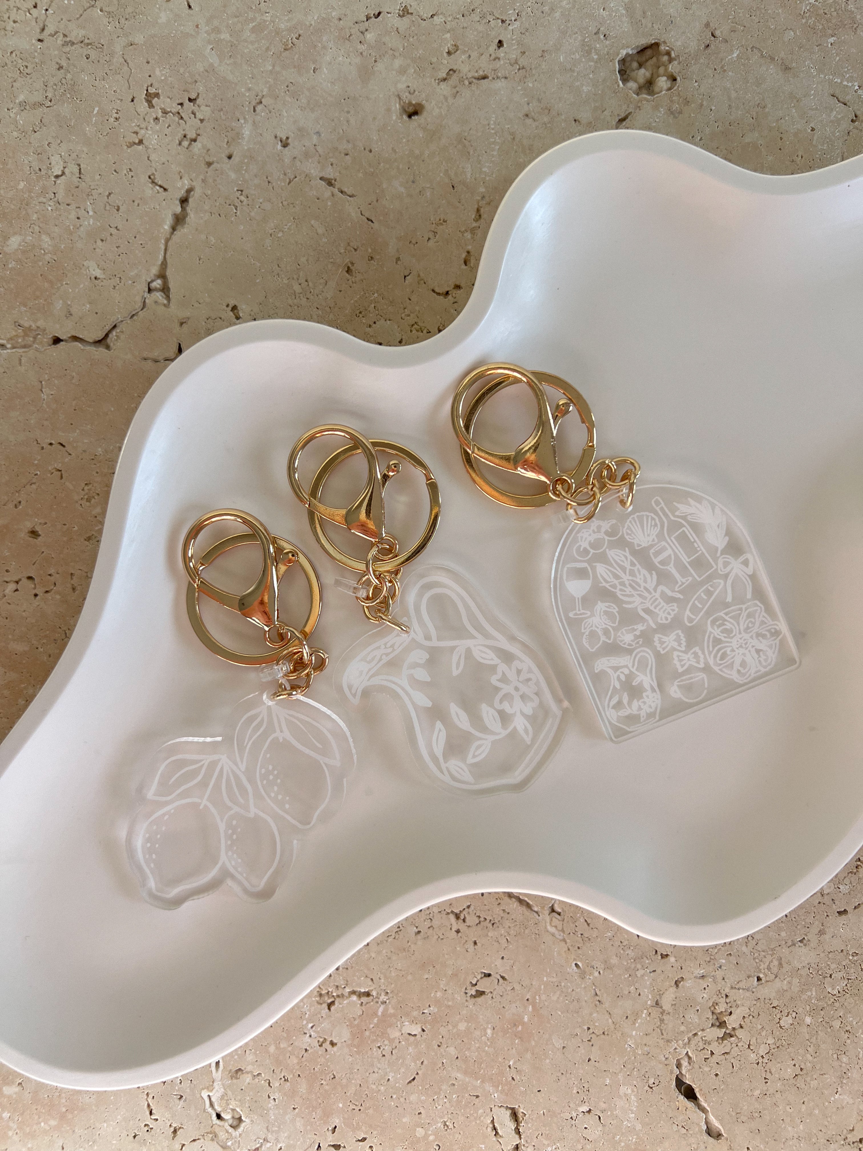 Italian Summer Keychain Collection by Willow and Sage Co