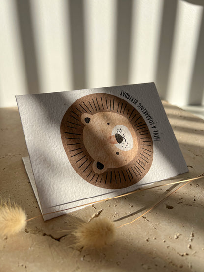 LION PLANTABLE CARD BY WILLOW AND SAGE CO