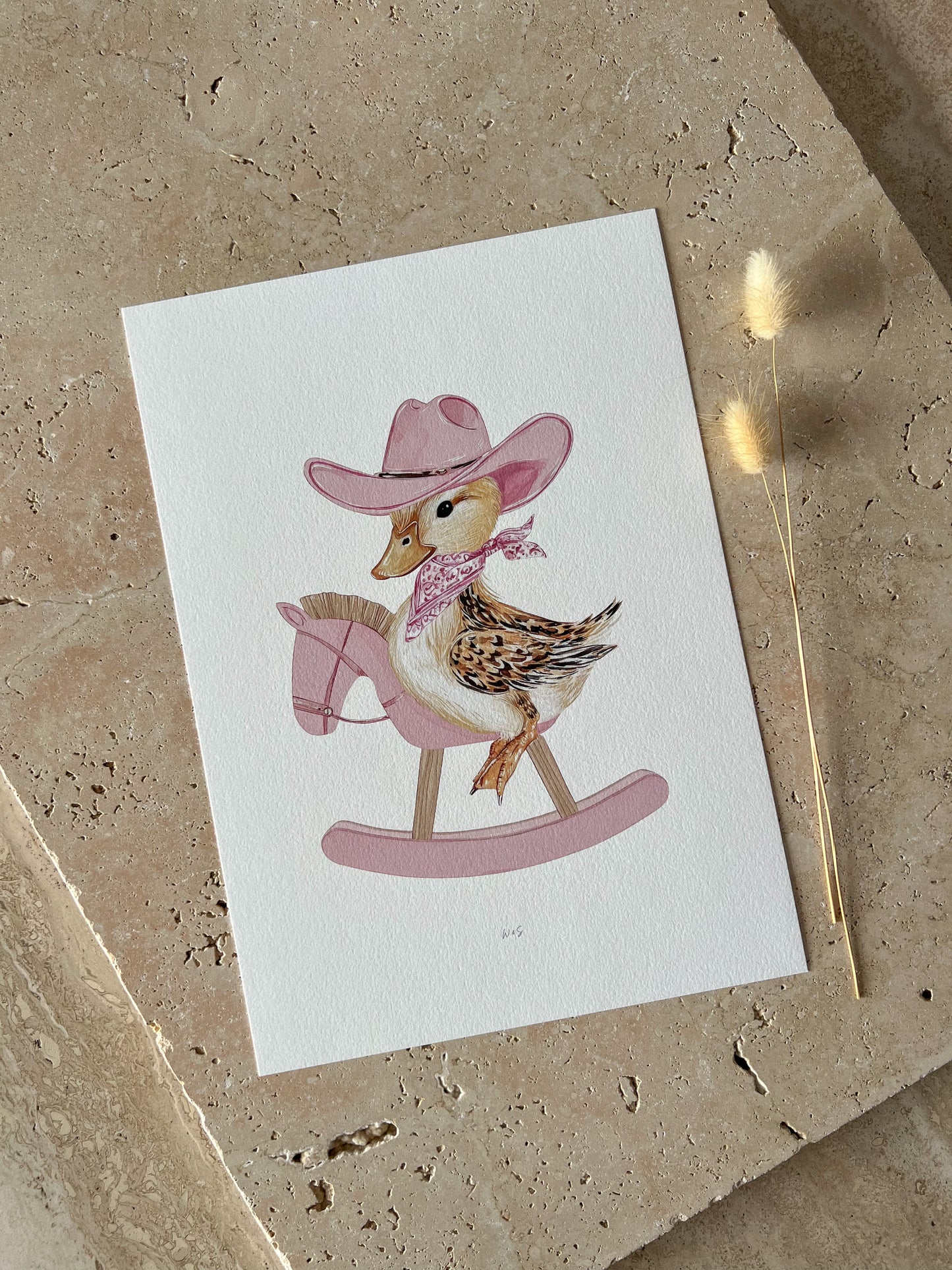 LITTLE YELLOW DUCK BLUSH RODEO PRINT COLLECTION BY WILLOW AND SAGE CO