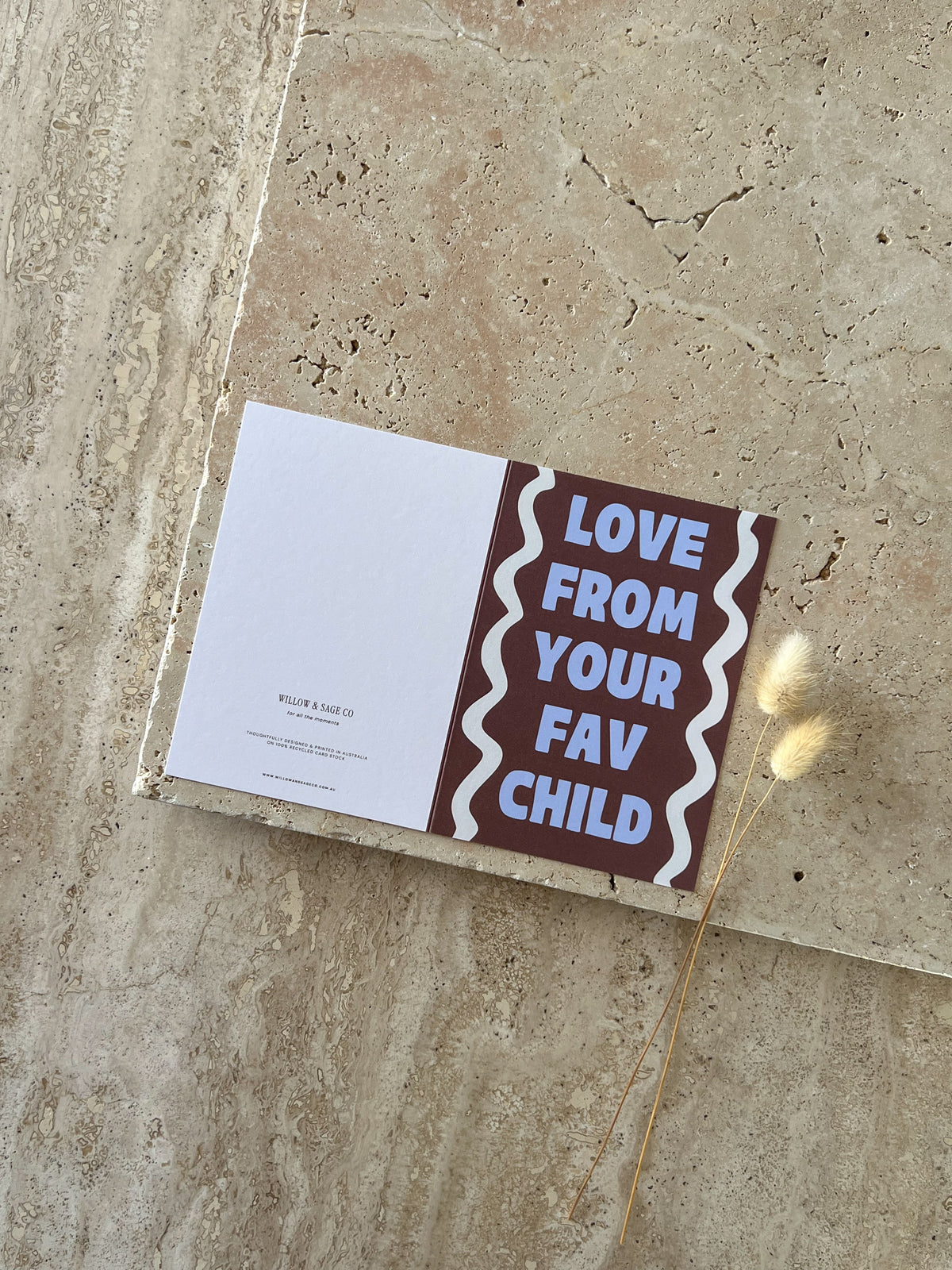 LOVE FROM YOUR FAV CHILD PREMIUM GREETING CARDS