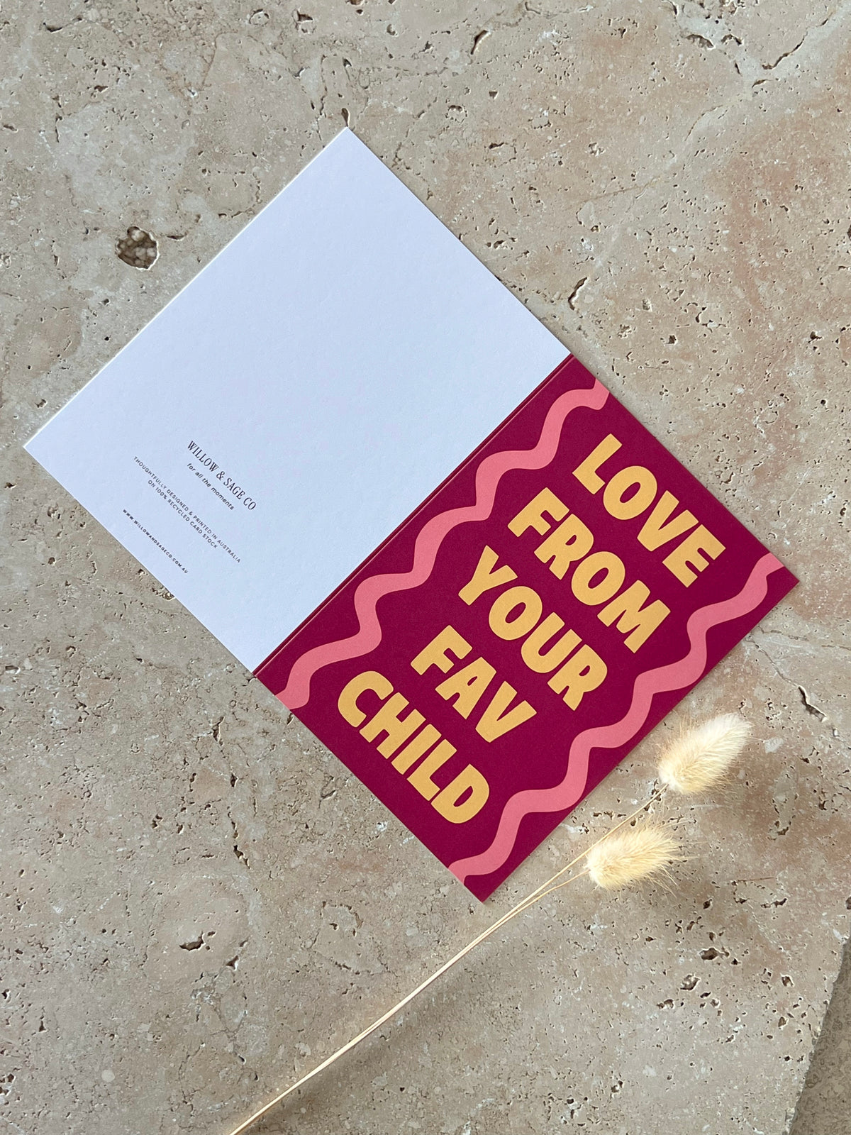 LOVE FROM YOUR FAV CHILD PREMIUM GREETING CARDS