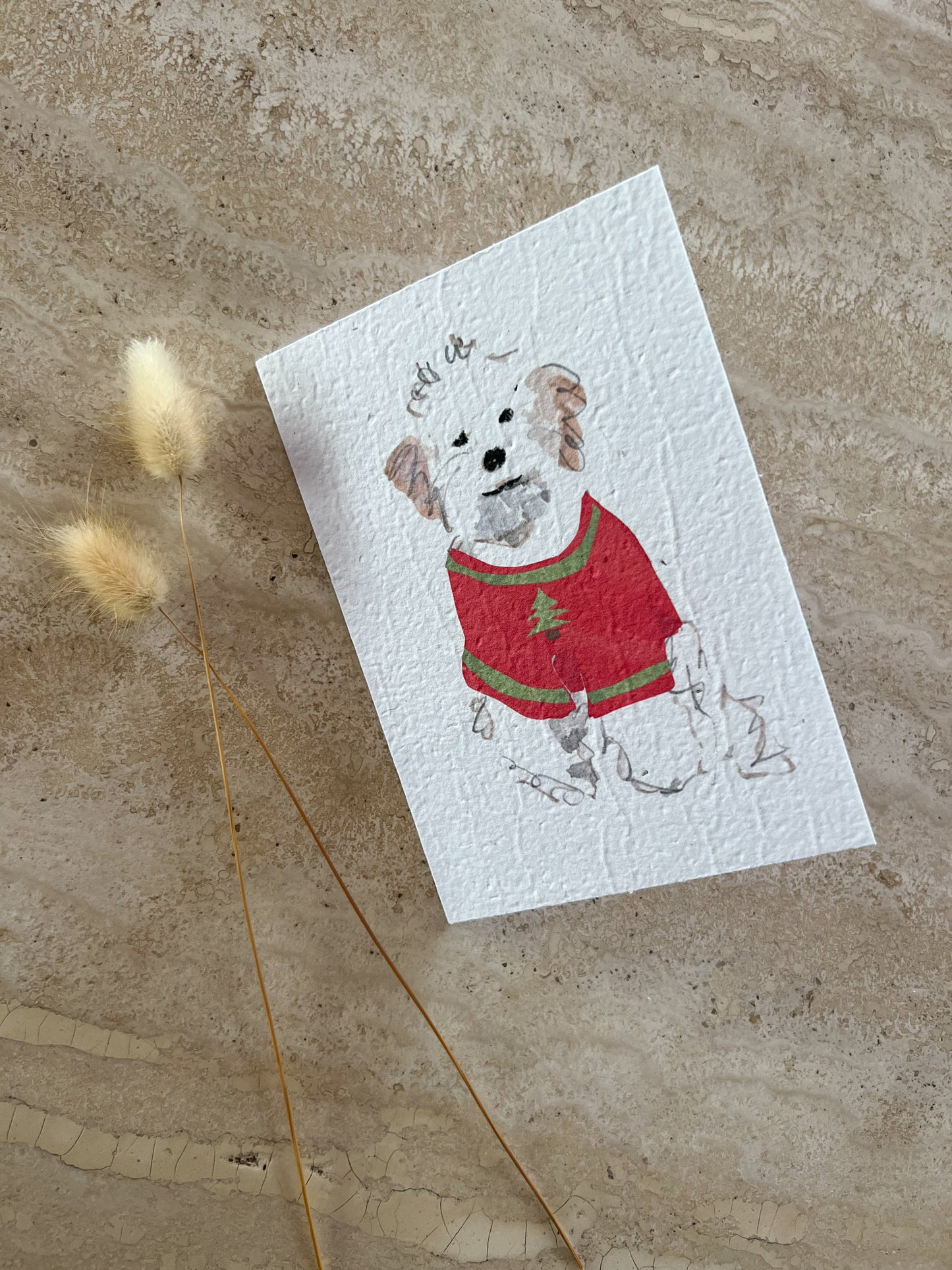 CHRISTMAS DOGS PLANTABLE GREETING CARDS