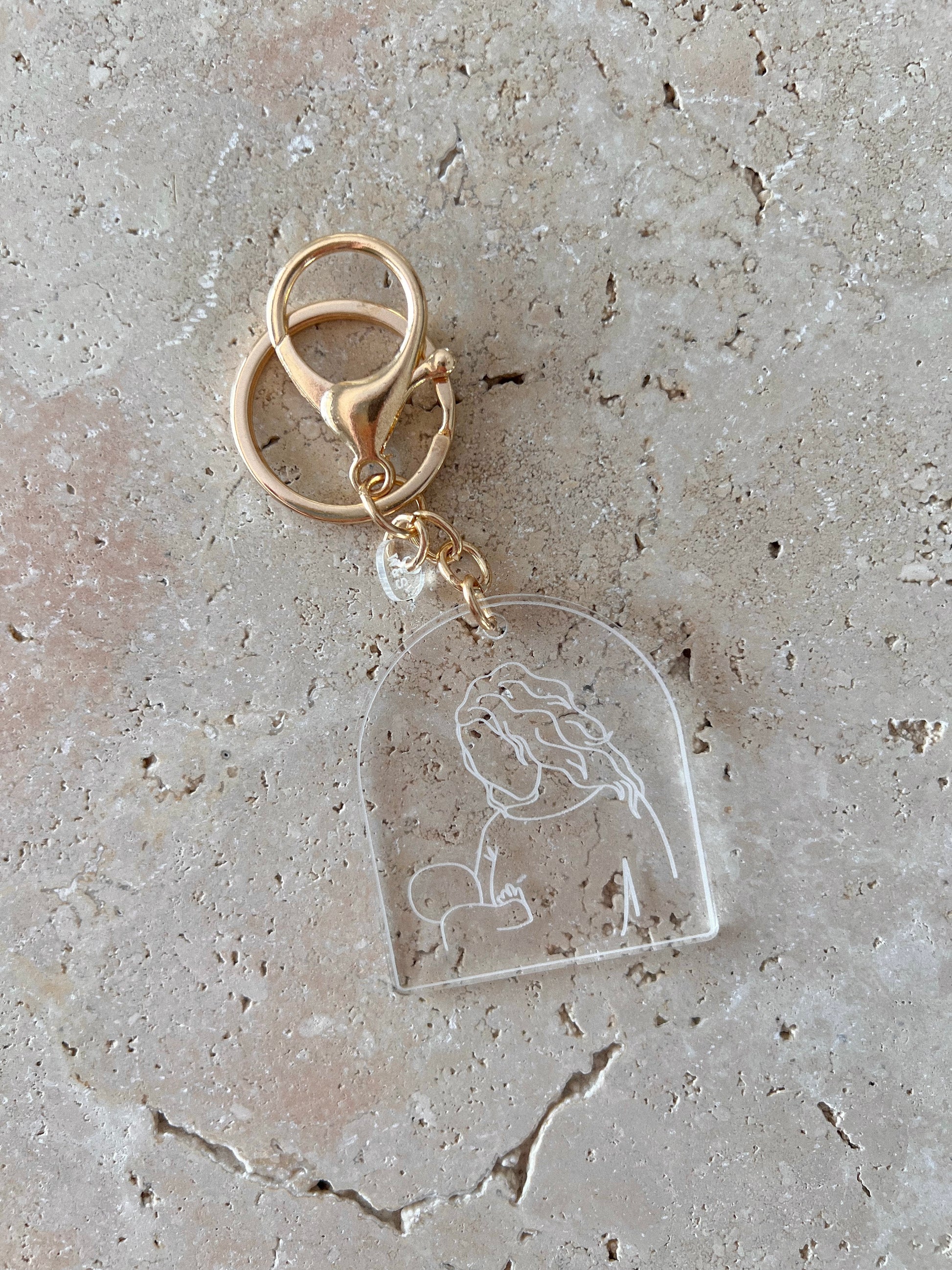 MAMA KEYCHAIN GOLD BY WILLOW AND SAGE CO