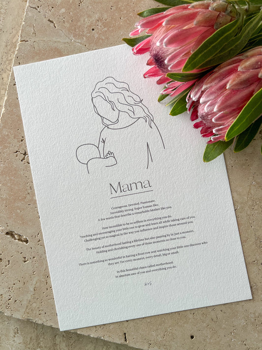 MAMA MOTHERS DAY PRINT BY WILLOW AND SAGE CO