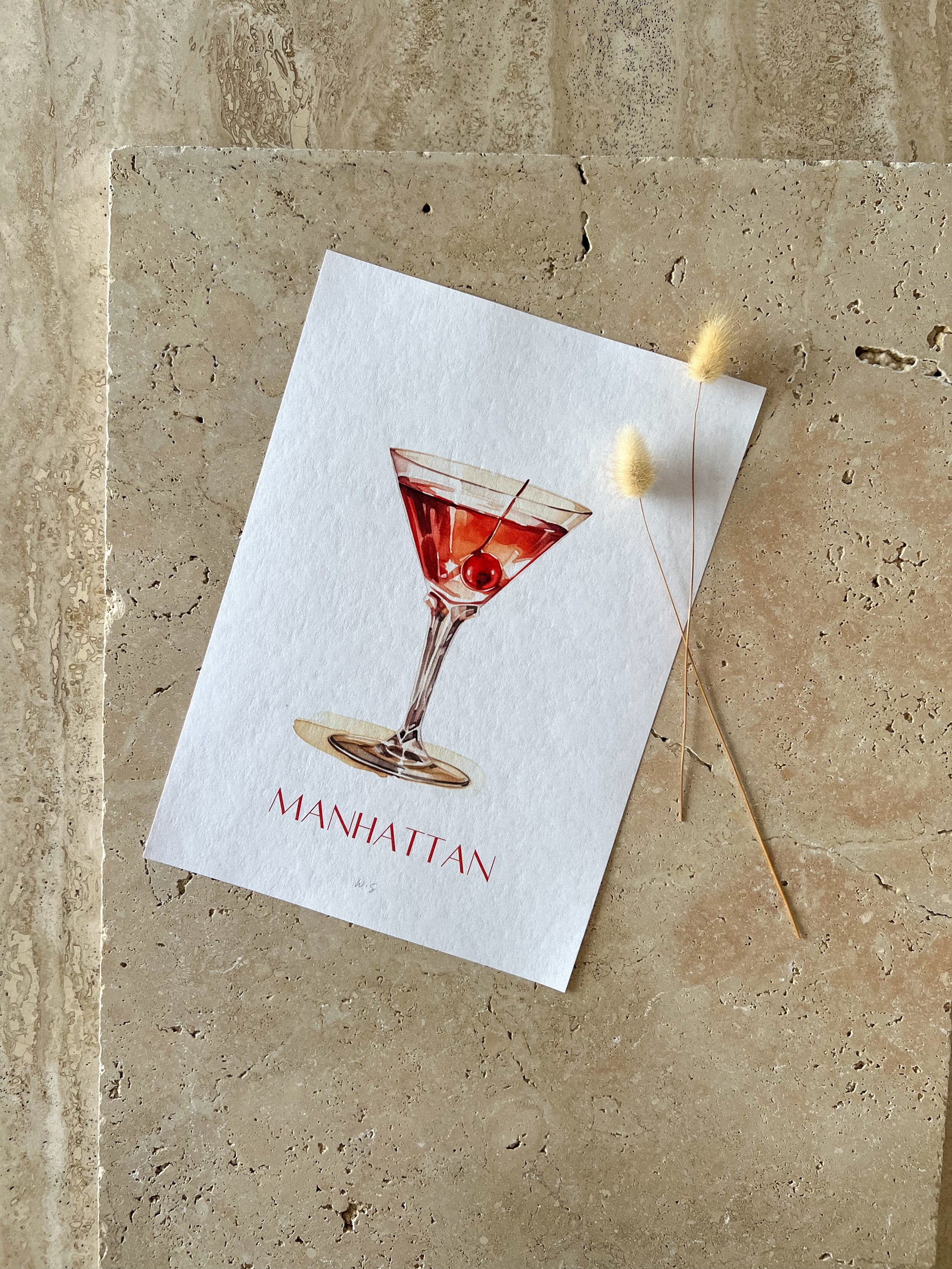 MANHATTAN COCKTAIL PRINT COLLECTION BY WILLOW AND SAGE CO