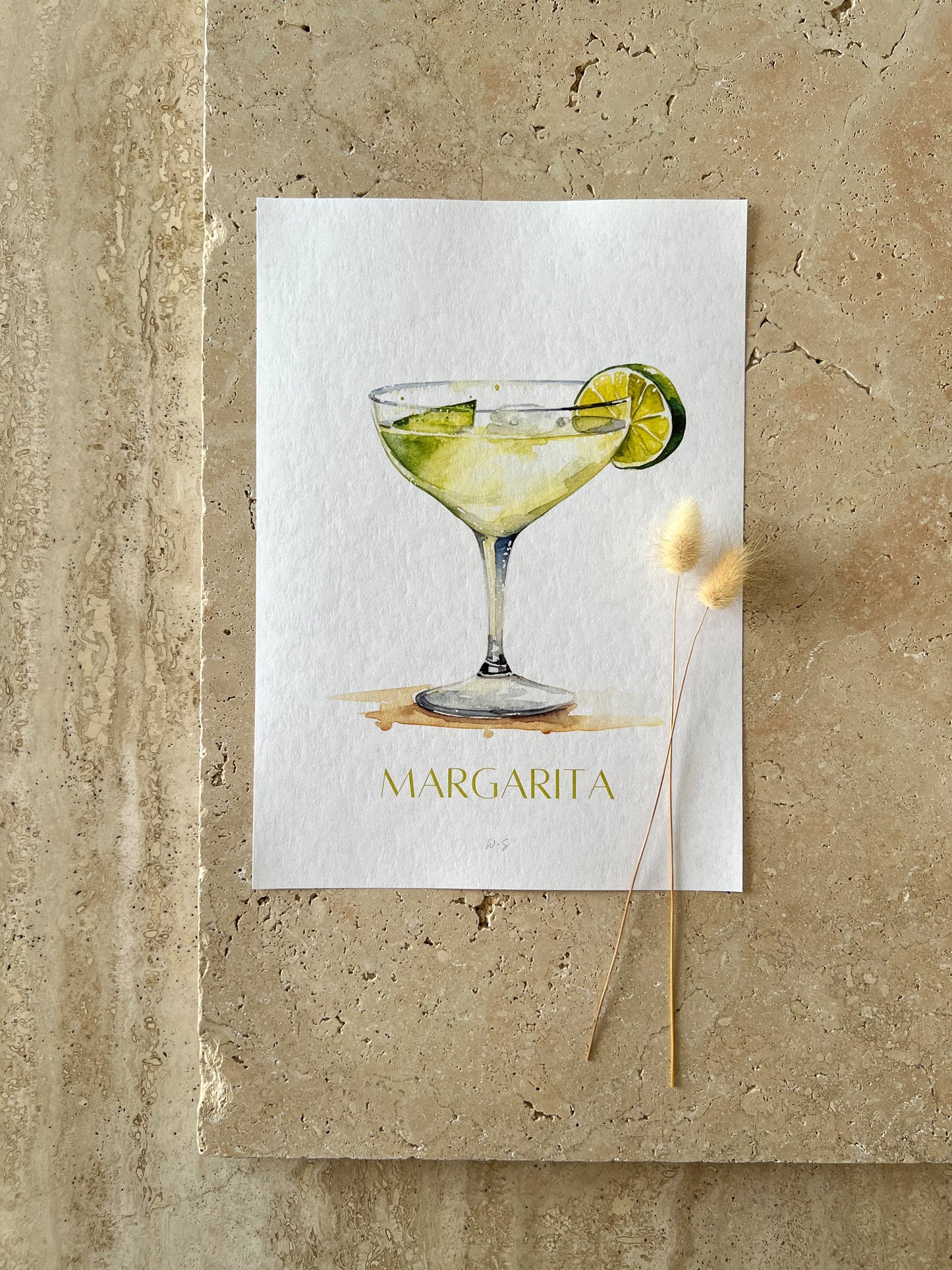 MARGARITA COCKTAIL PRINT COLLECTION BY WILLOW AND SAGE CO