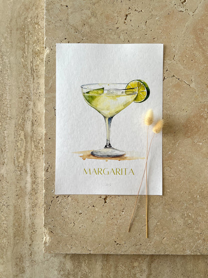 MARGARITA COCKTAIL PRINT COLLECTION BY WILLOW AND SAGE CO
