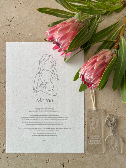 MOTHER BREASTFEEDING PRINT MOTHERS DAY BY WILLOW AND SAGE CO