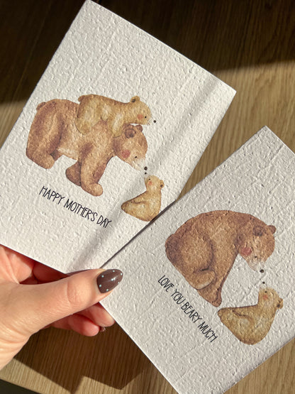 MUMMA BEARS PLANTABLE GREETING CARD | MOTHER'S DAY CARDS | MOTHER'S DAY GIFT