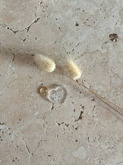 SCALLOP HEART DOG TAG ~ PET TAG ~ ACCESSORY CHARM