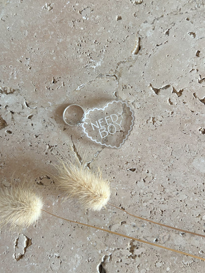 SCALLOP HEART DOG TAG ~ PET TAG ~ ACCESSORY CHARM