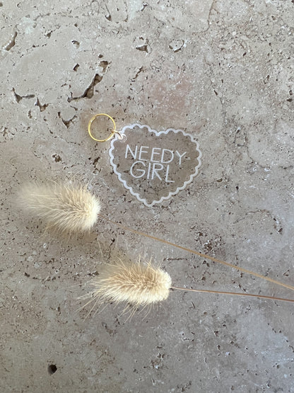 SCALLOP HEART DOG TAG ~ ACCESSORY CHARM