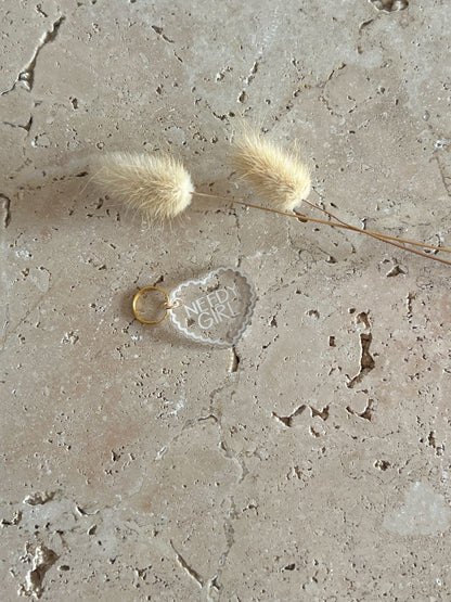 SCALLOP HEART DOG TAG ~ PET TAG ~ ACCESSORY CHARM