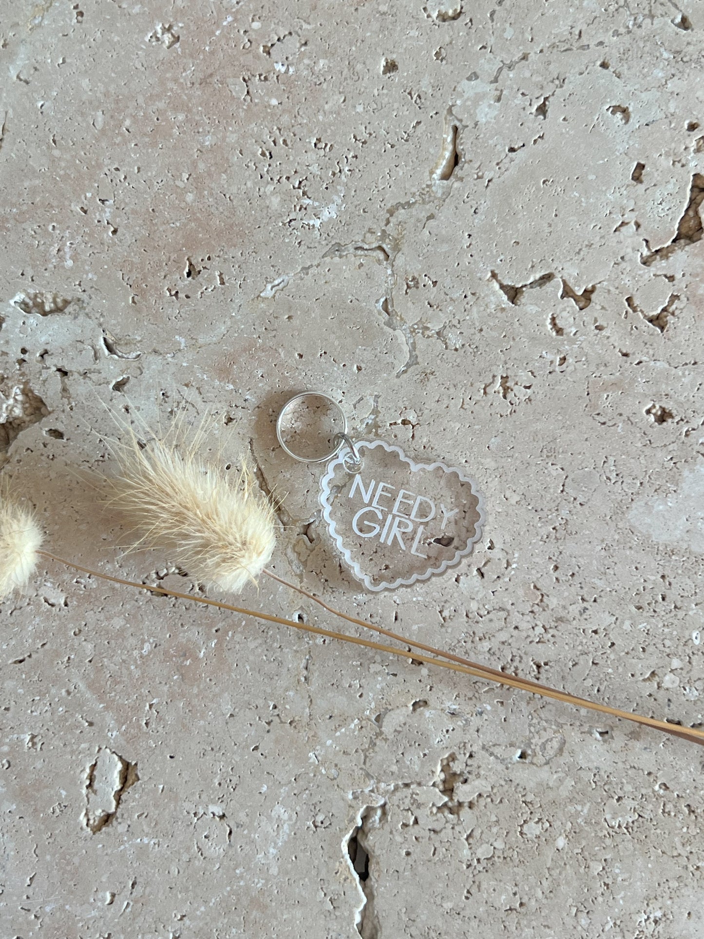 SCALLOP HEART DOG TAG ~ PET TAG ~ ACCESSORY CHARM