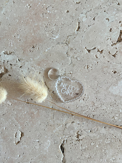 SCALLOP HEART DOG TAG ~ PET TAG ~ ACCESSORY CHARM