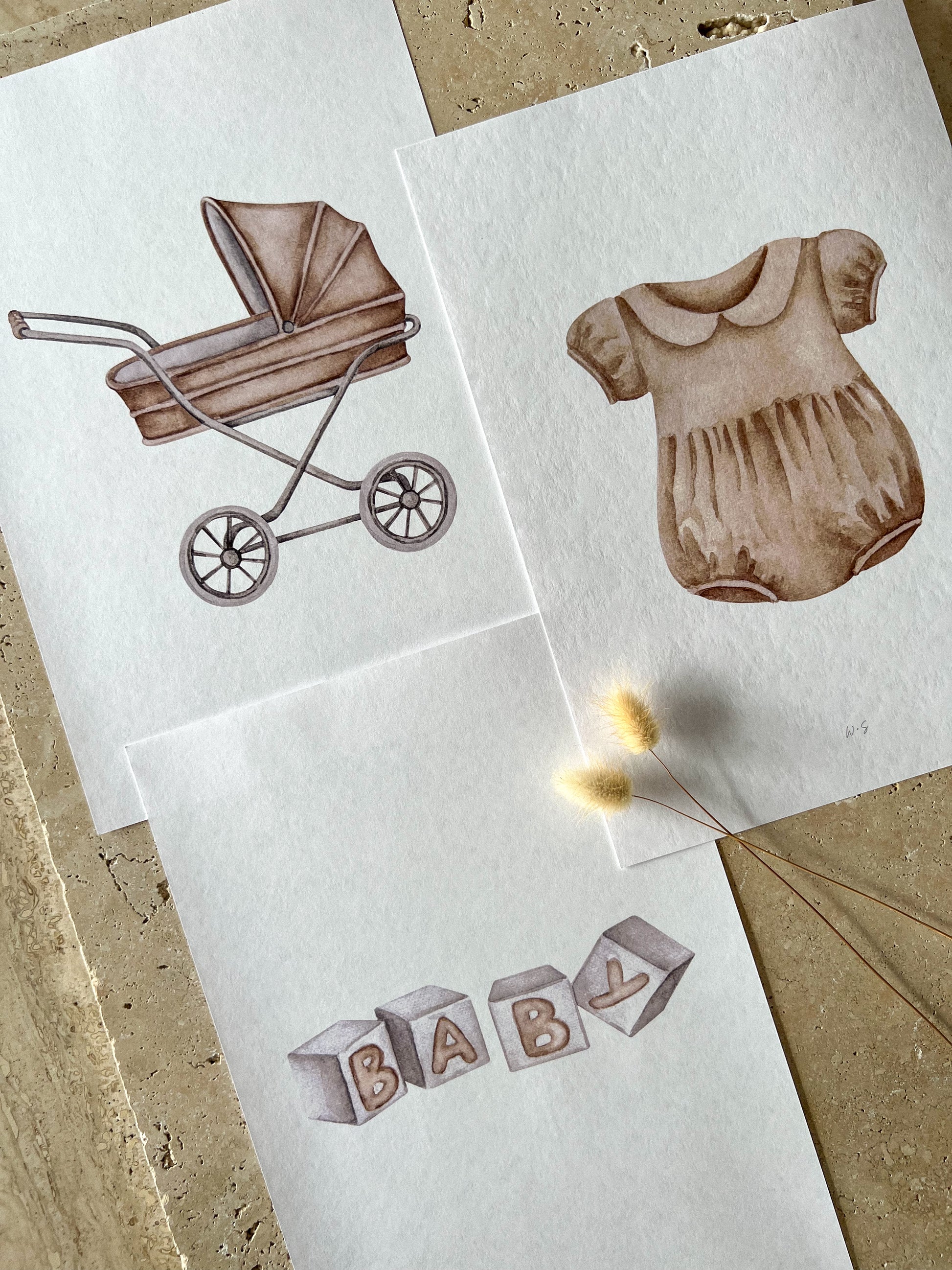 NEUTRAL NURSERY PRINT COLLECTION BY WILLOW AND SAGE CO