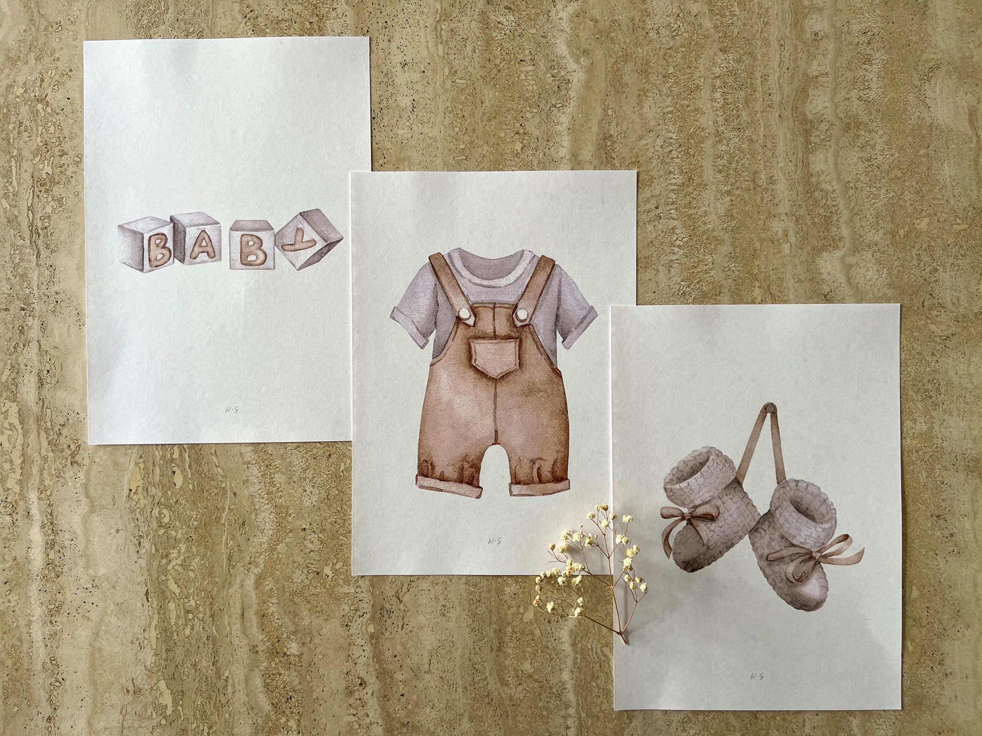 NEUTRAL NURSERY PRINT COLLECTION BY WILLOW AND SAGE CO