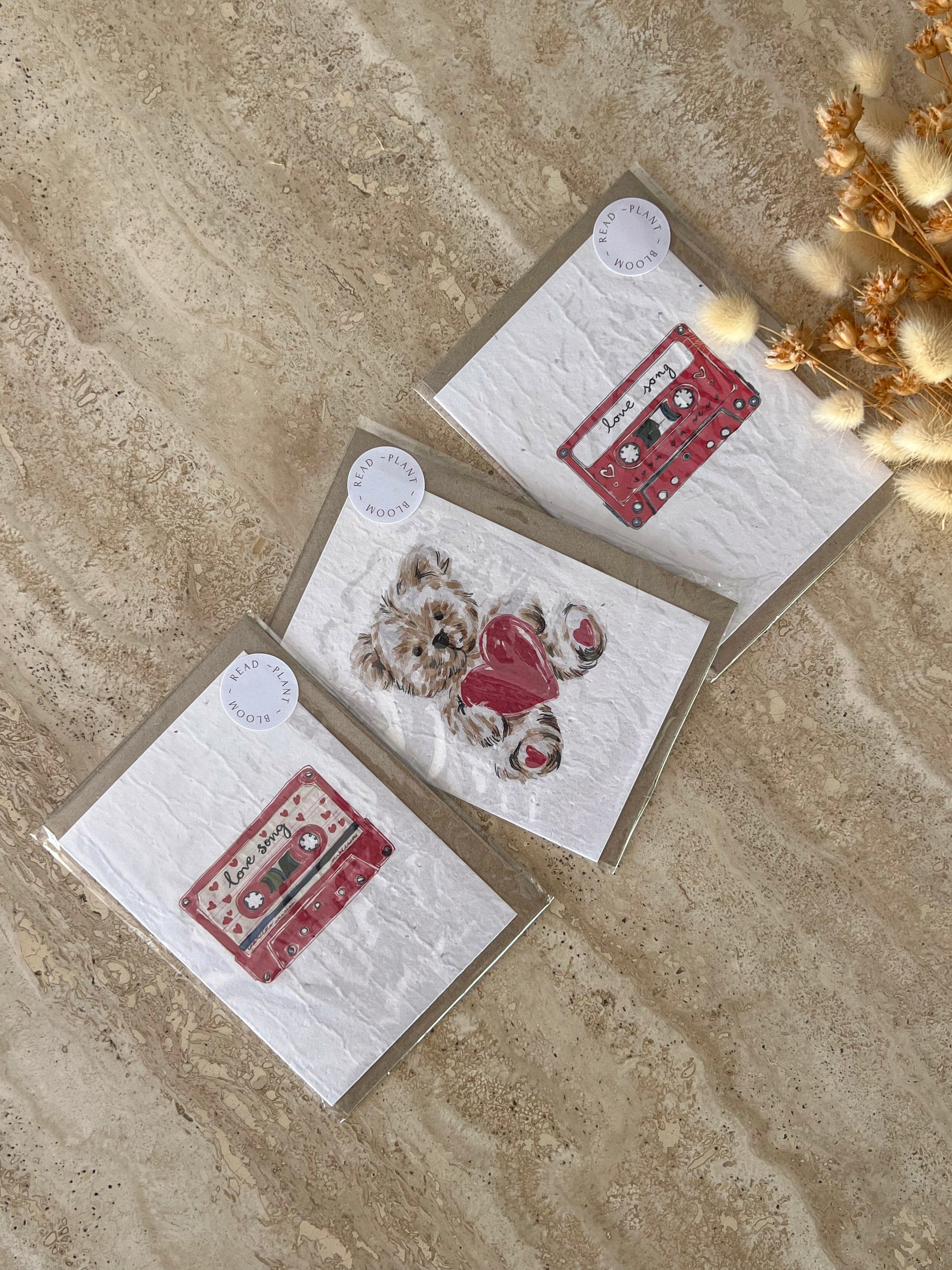 Oh Sweet Valentine Plantable greeting card collection by Willow & Sage Co.