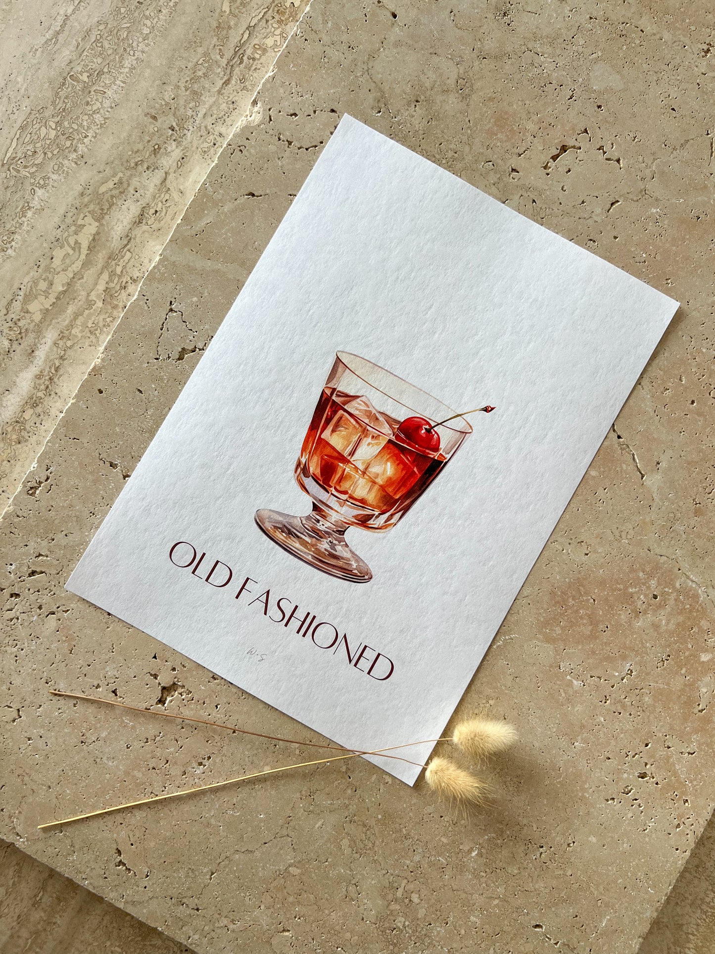 OLD FASHIONED COCKTAIL PRINT
