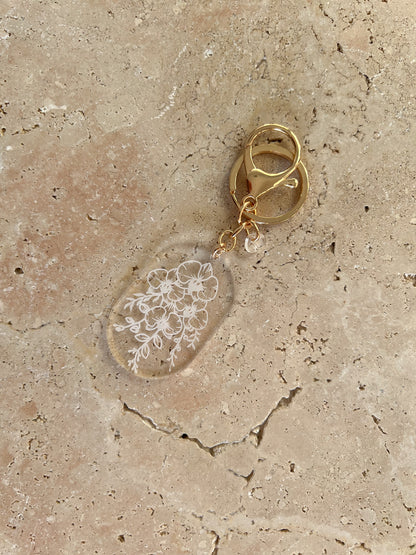 ORCHID KEYCHAIN BY WILLOW AND SAGE CO