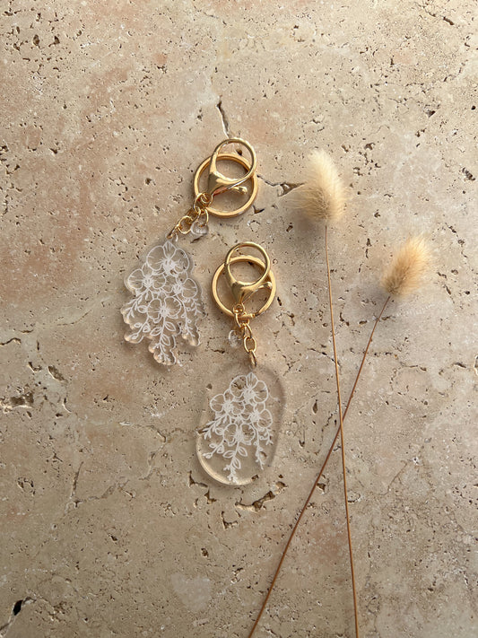 ORCHID KEYCHAIN BY WILLOW & SAGE CO
