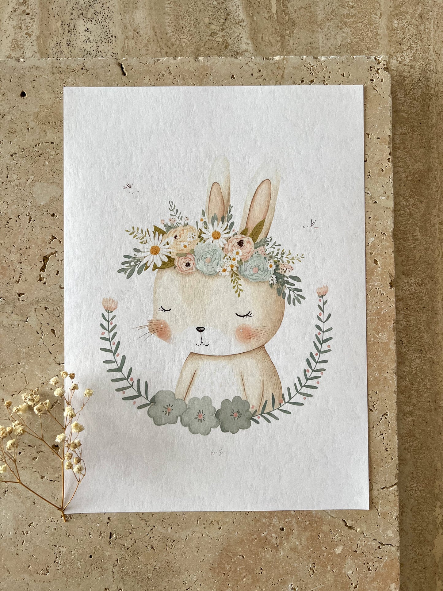 BUNNY PASTEL ANIMAL NURSERY PRINT COLLECTION
