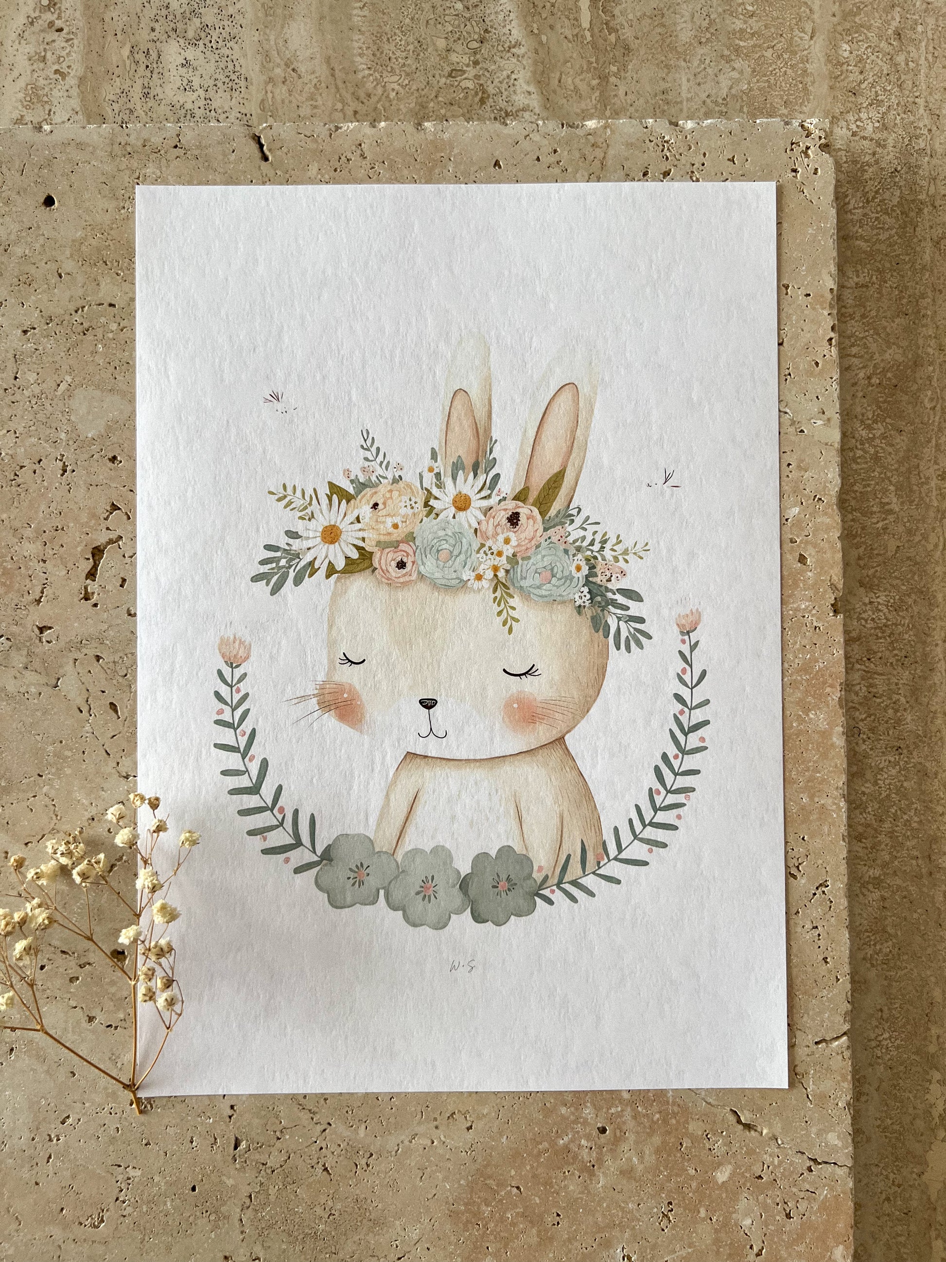 BUNNY PASTEL ANIMAL NURSERY PRINT COLLECTION