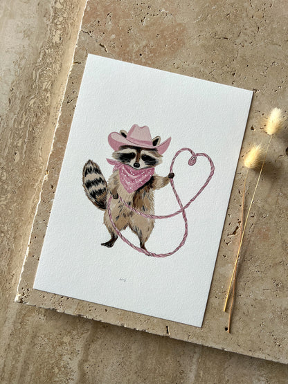 RACOON LITTLE BLUSH RODEO PRINT COLLECTION BY WILLOW AND SAGE CO