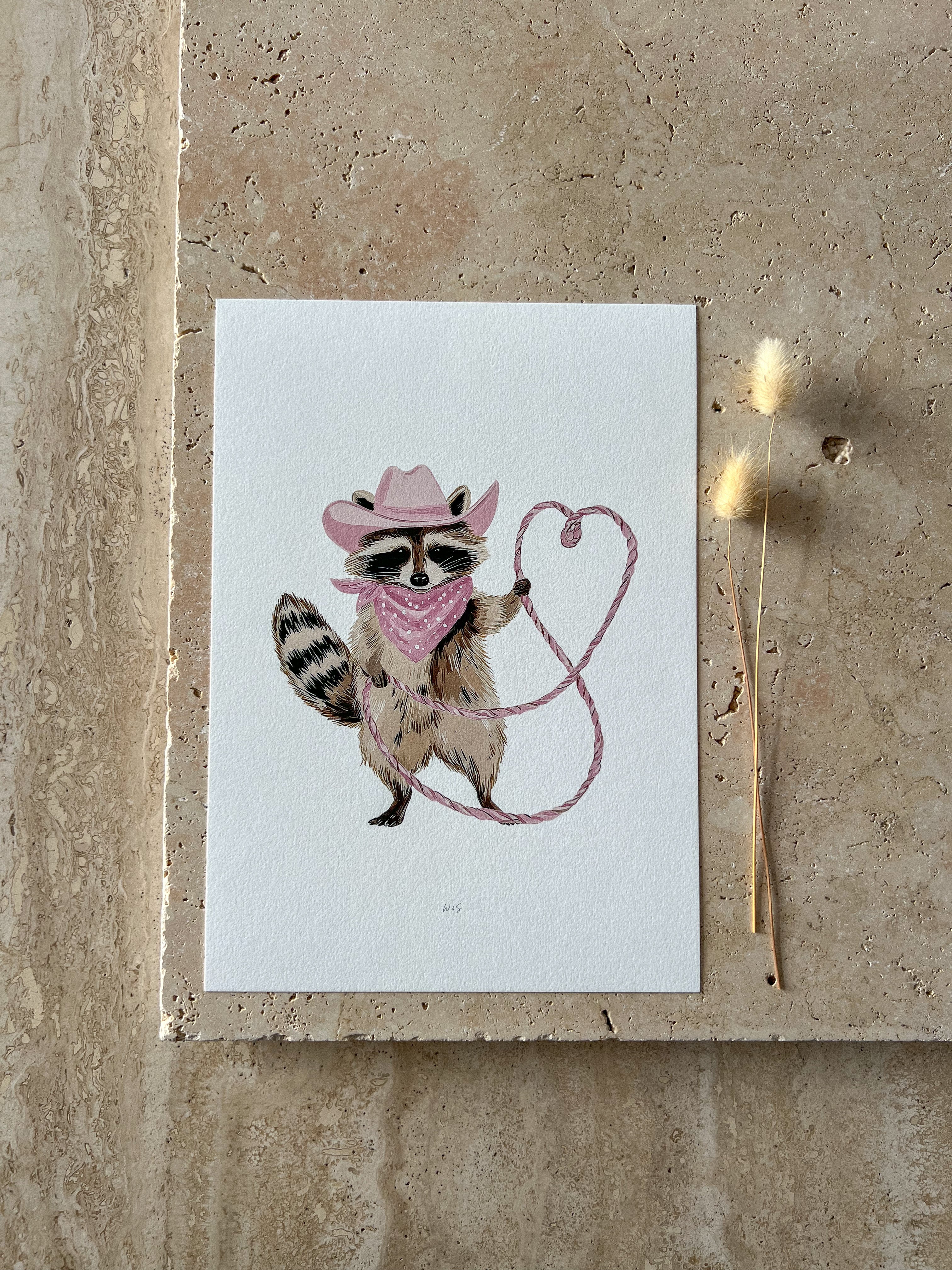RACOON LITTLE BLUSH RODEO PRINT COLLECTION BY WILLOW & SAGE CO