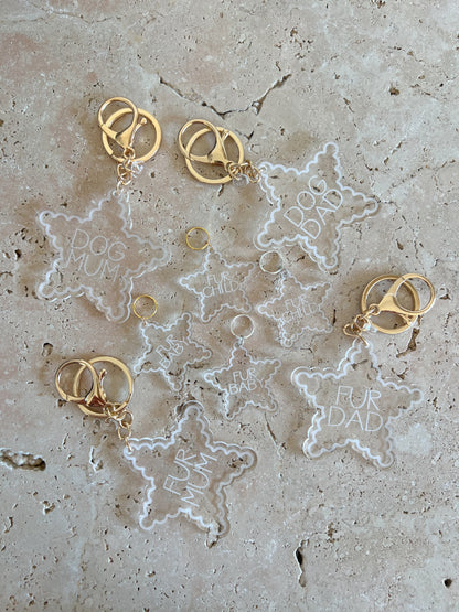 SCALLOP STAR DOG TAG ~ ACCESSORY CHARM