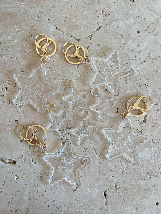 SCALLOP STAR DOG TAG ~ ACCESSORY CHARM