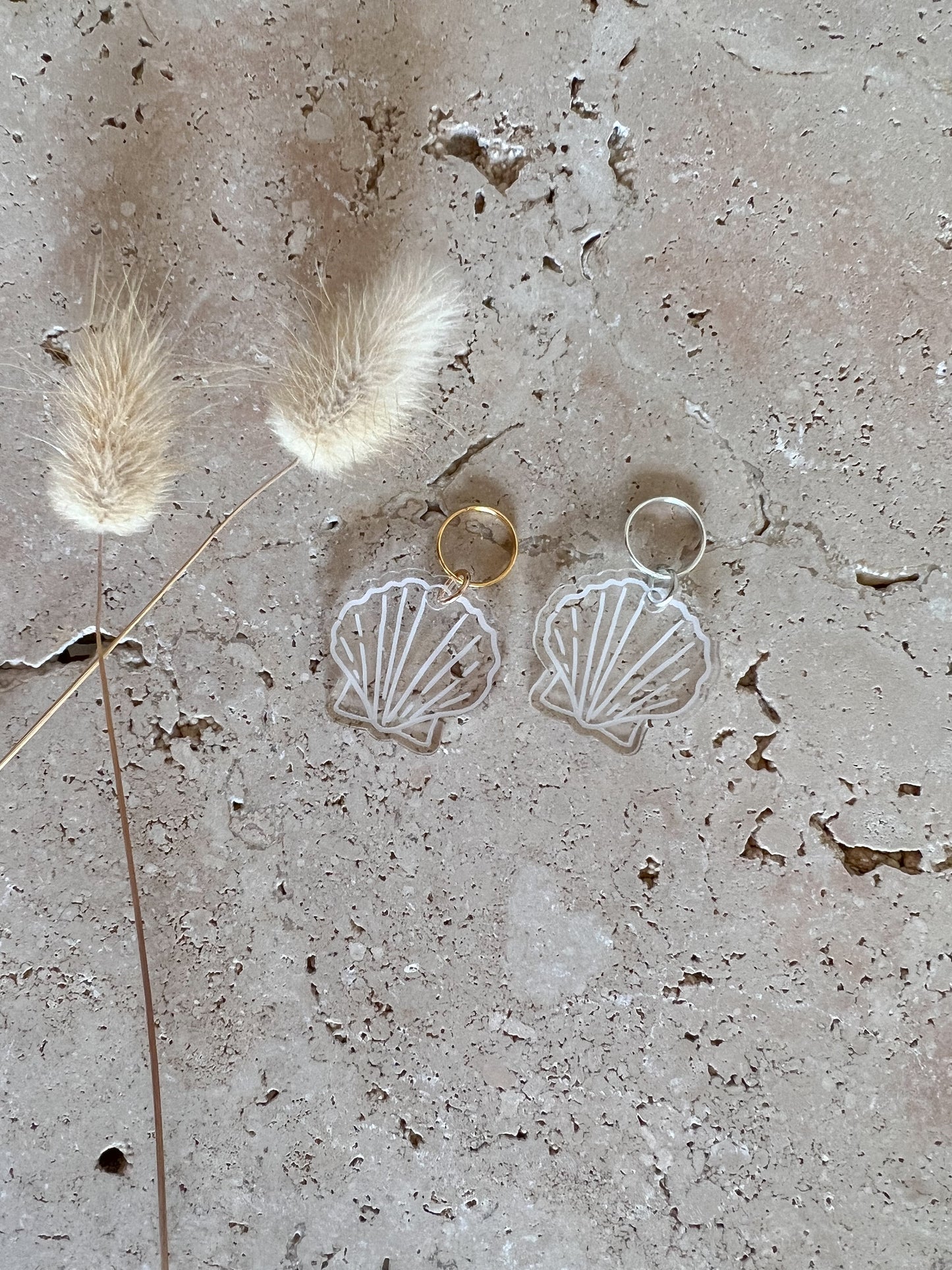SEA SHELL DOG TAG | OCEAN THEMED PET TAG | ACCESSORY CHARM