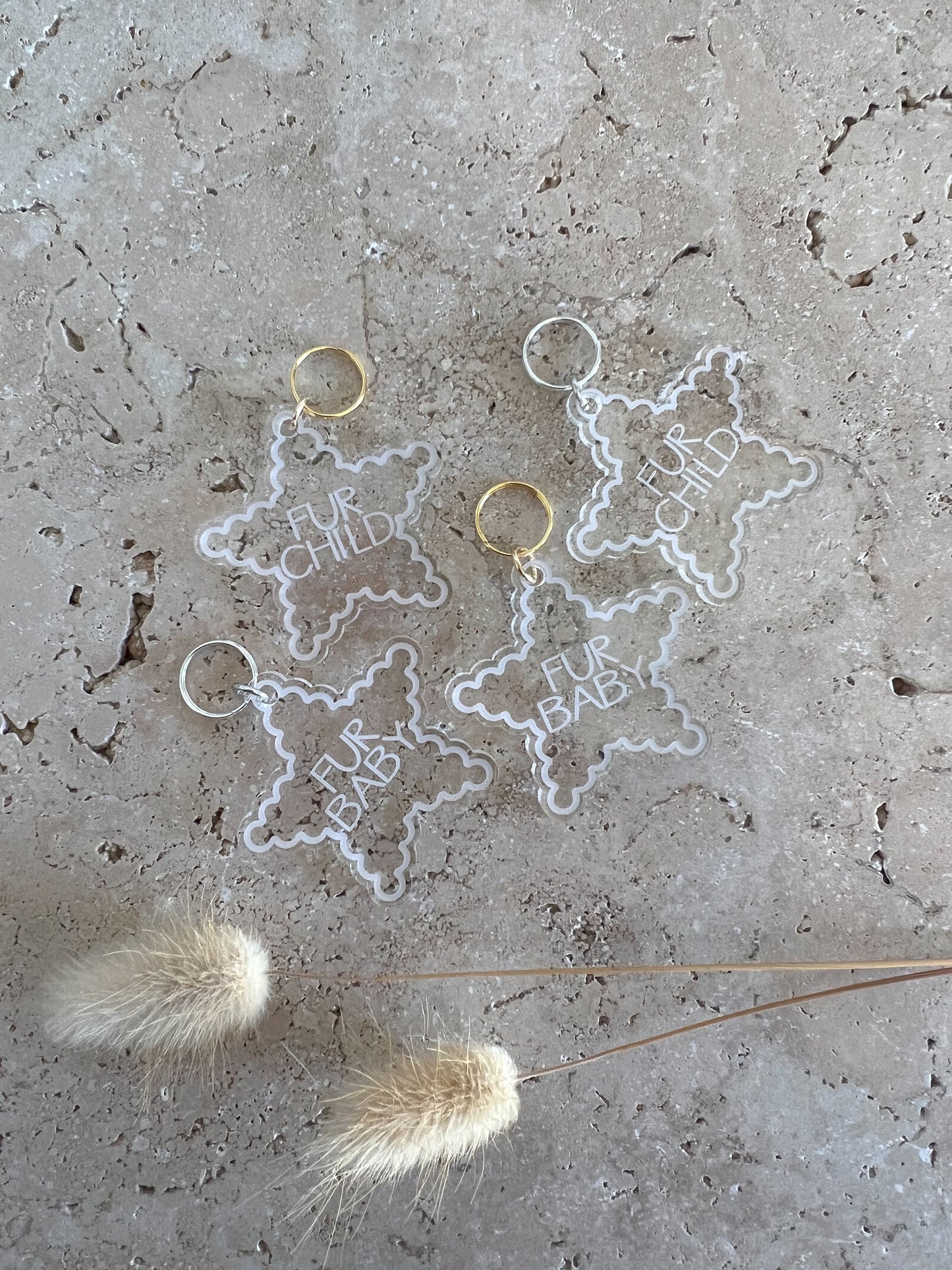 SCALLOP STAR DOG TAG ~ ACCESSORY CHARM