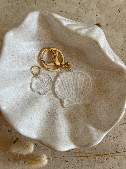 SEA SHELL DOG TAG | OCEAN THEMED PET TAG | ACCESSORY CHARM