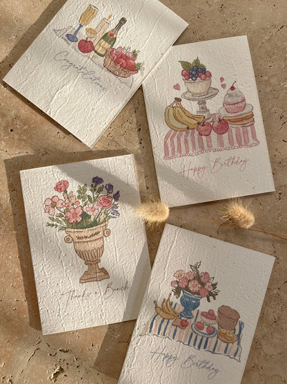 SUNDAY BRUNCH PLANTABLE GREETING CARDS