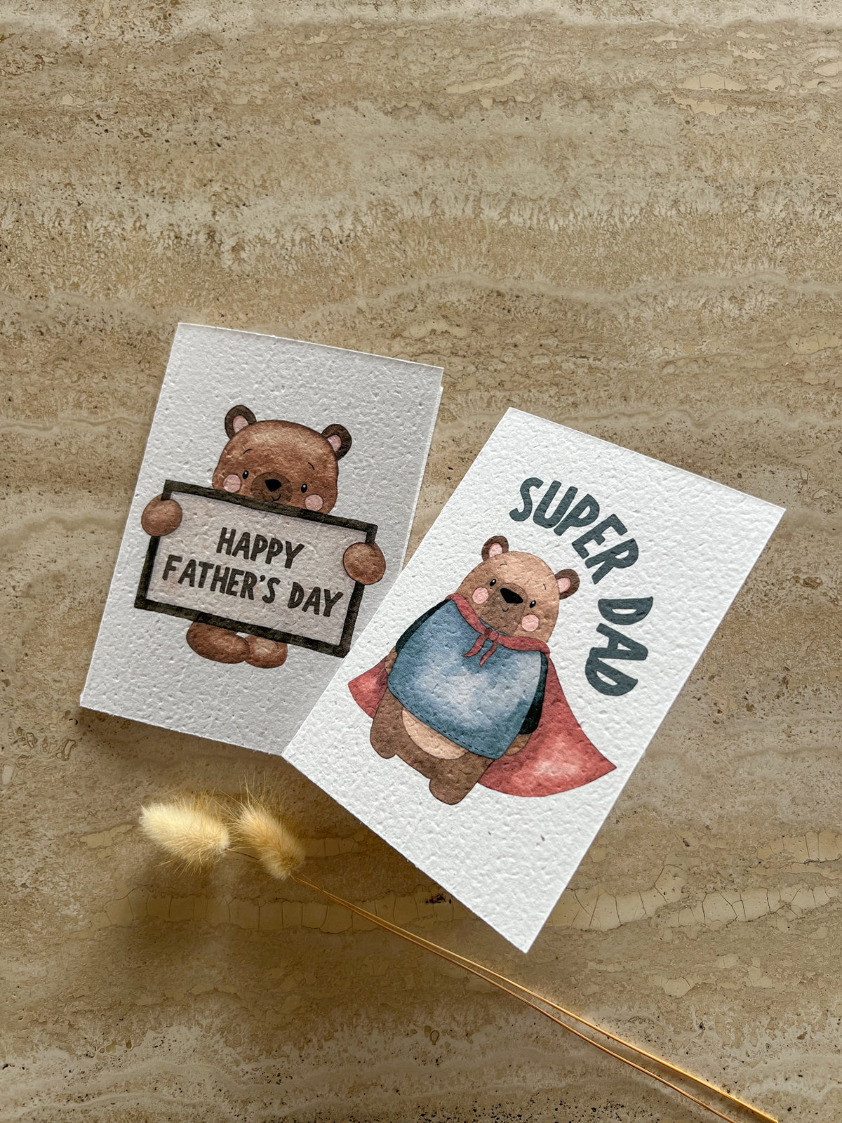 SUPER BEARS PLANTABLE GREETING CARD | FATHER'S DAY GIFT
