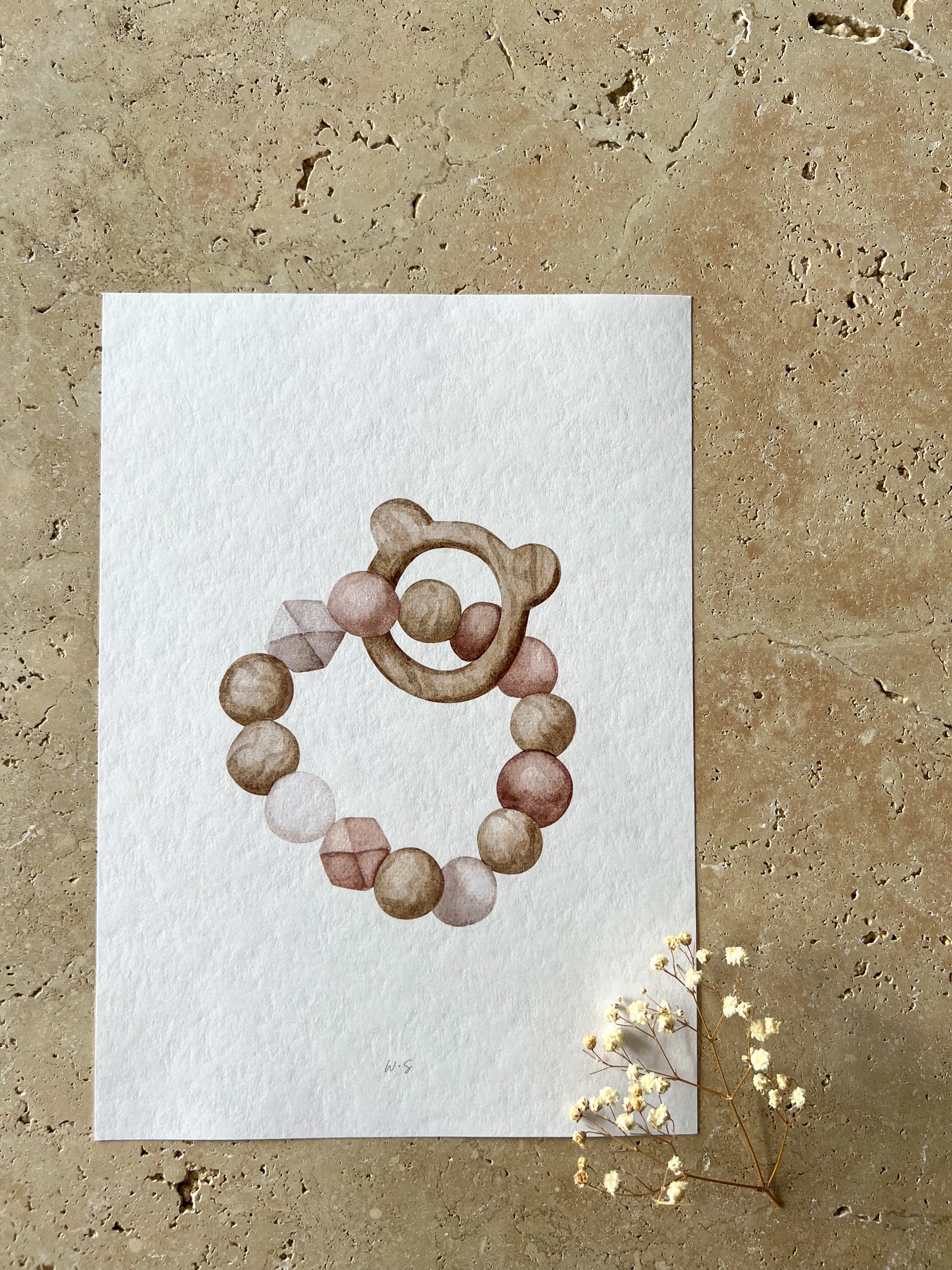 TEETHER NEUTRAL NURSERY PRINT COLLECTION BY WILLOW AND SAGE CO